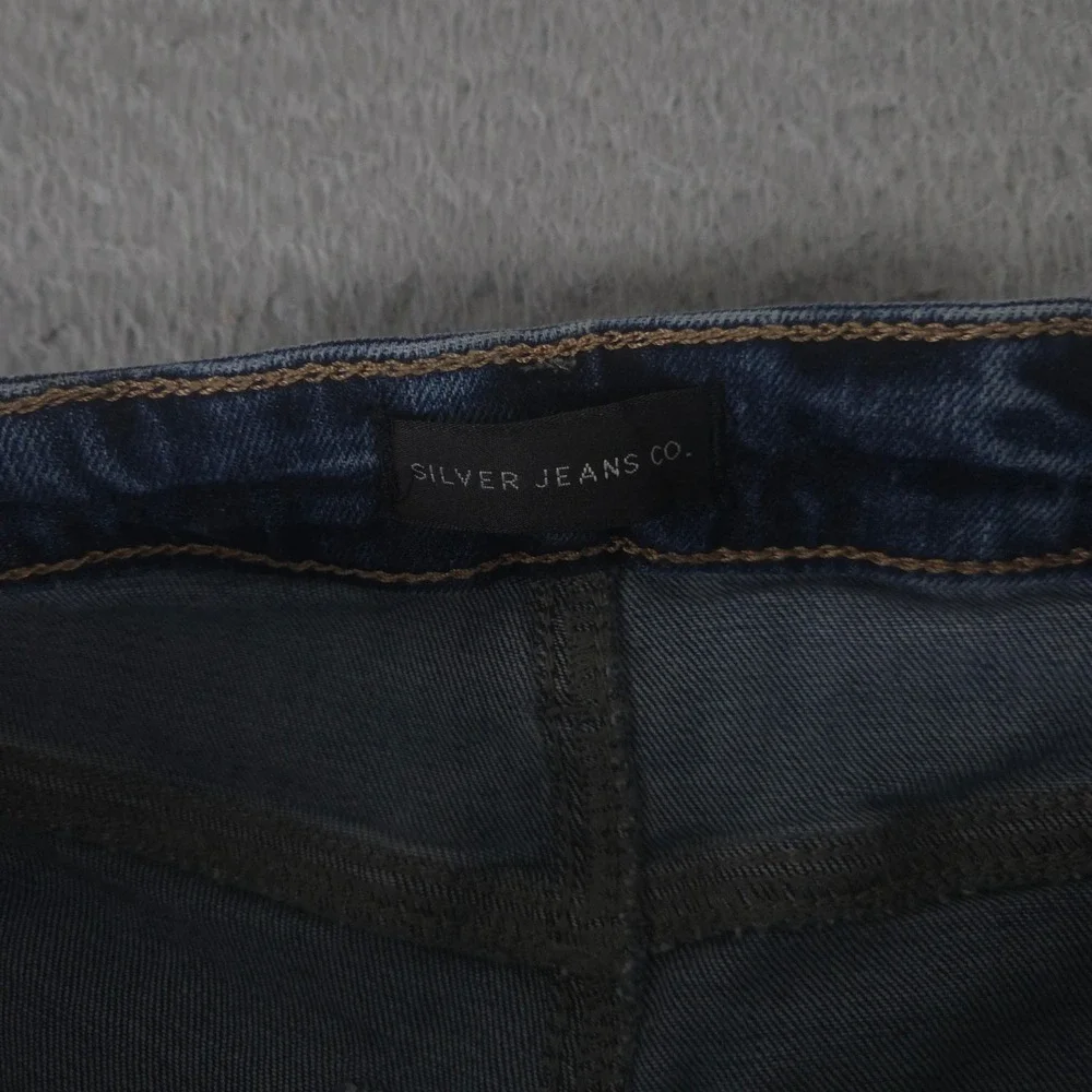 Silver Jeans Co. Shorts Womens 26 Sure Thing Long Short Distressed Denim Raw
